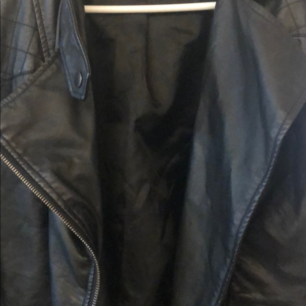 Aqua Leather Jacket - image 2